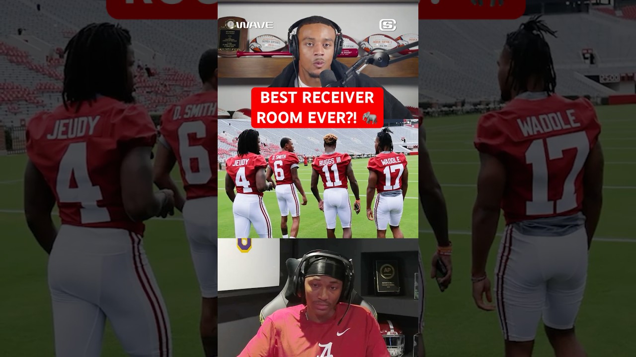 GOAT CFB Receiver Room?! Smitty on UNREAL Corps ft. him, Jeudy, Waddle & Ruggs 🔥