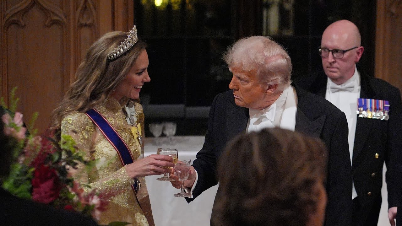 ‘She was a knockout’: Princess Kate praised by Trump during banquet dinner