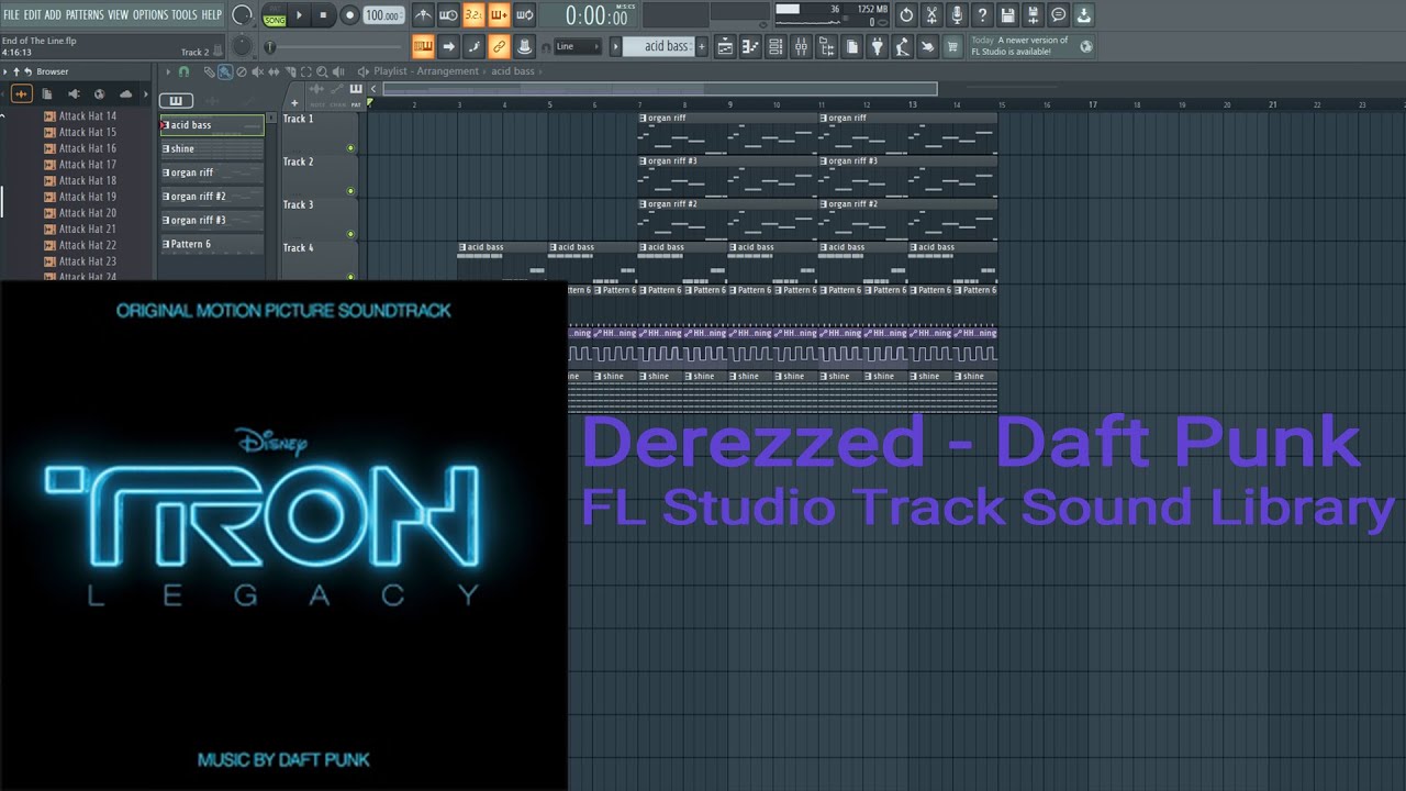 Derezzed - Daft Punk // FL Studio Track Library Recreation