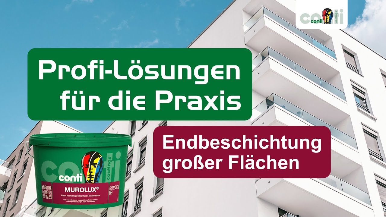 Conti Coatings - Conti Murolux Fassadenfarbe | Die Fassade ist geschafft, du nicht!