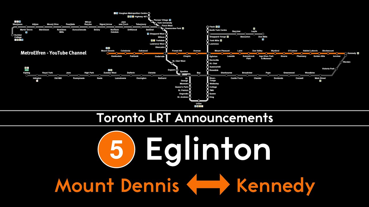 Toronto LRT Announcements - Line 5 Eglinton | Metrolinx/TTC [2026-present]