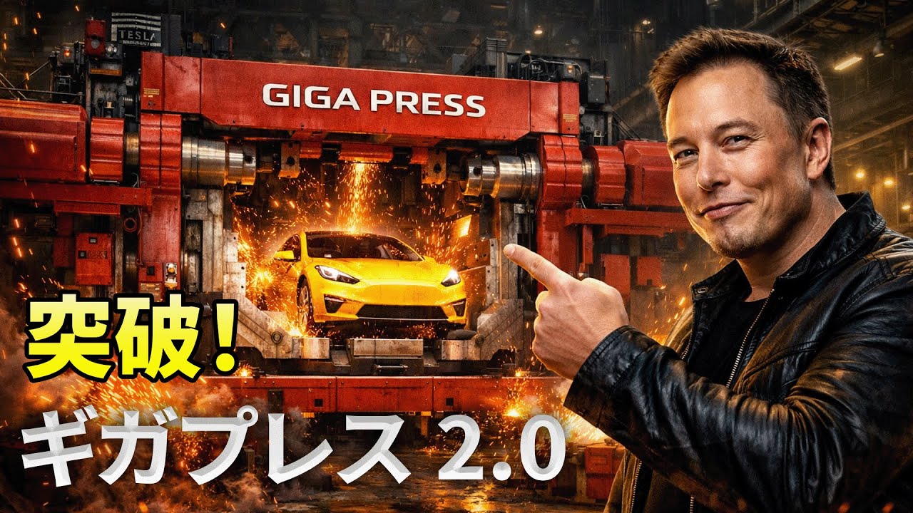 テスラ「ギガプレス2.0」内部公開！次世代ギガキャスティングの実力