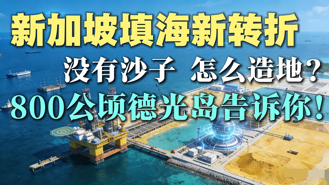 新加坡填海历史新转折：没有沙子，怎么继续造地？圩田黑科技助力德光岛造地800公顷！