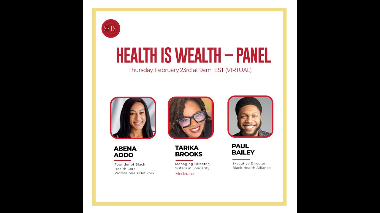 SETSI - HEALTH IS WEALTH - PANEL