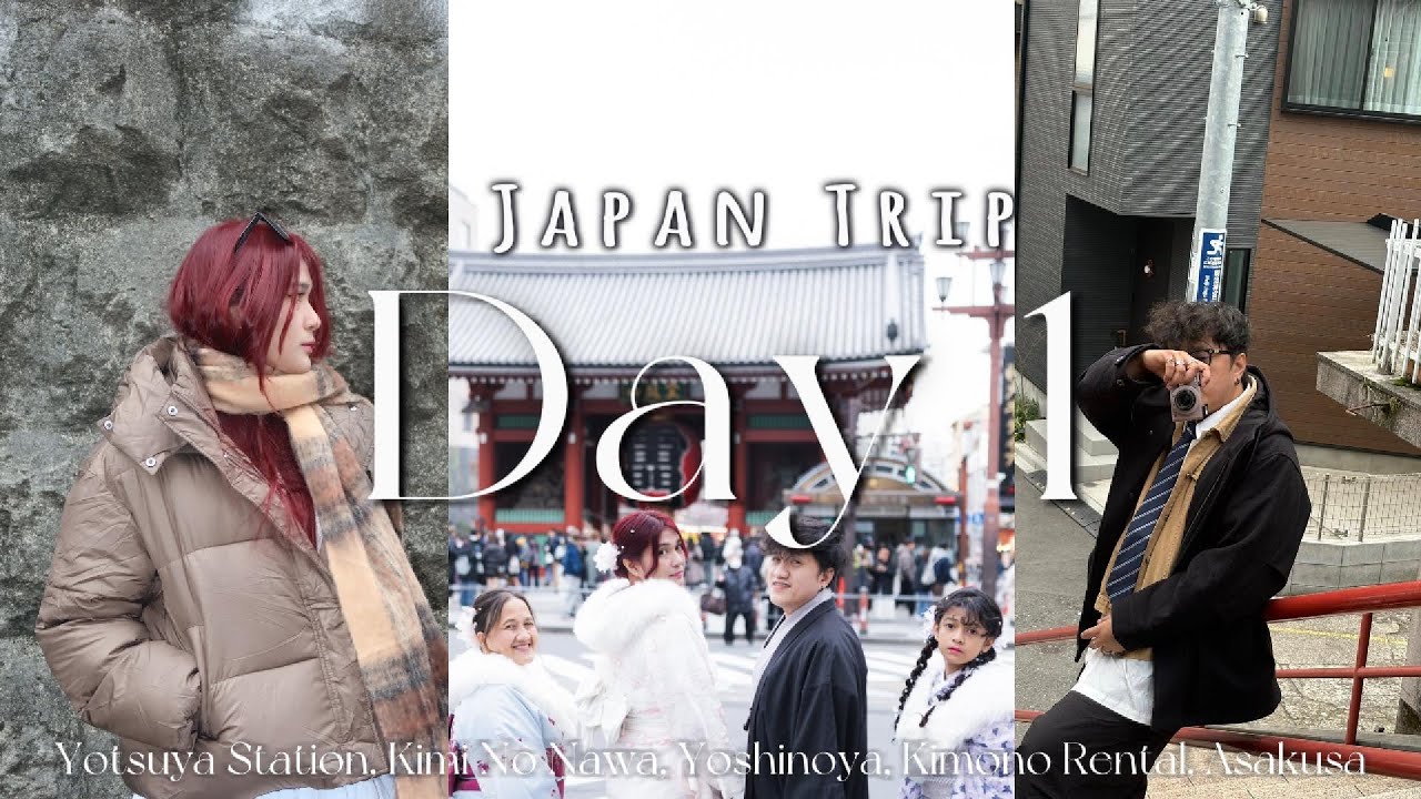 Day 1 - Japan Trip (Kimi No Nawa Stairs, Kimono Rental, Asakusa, Tokyo Japan)