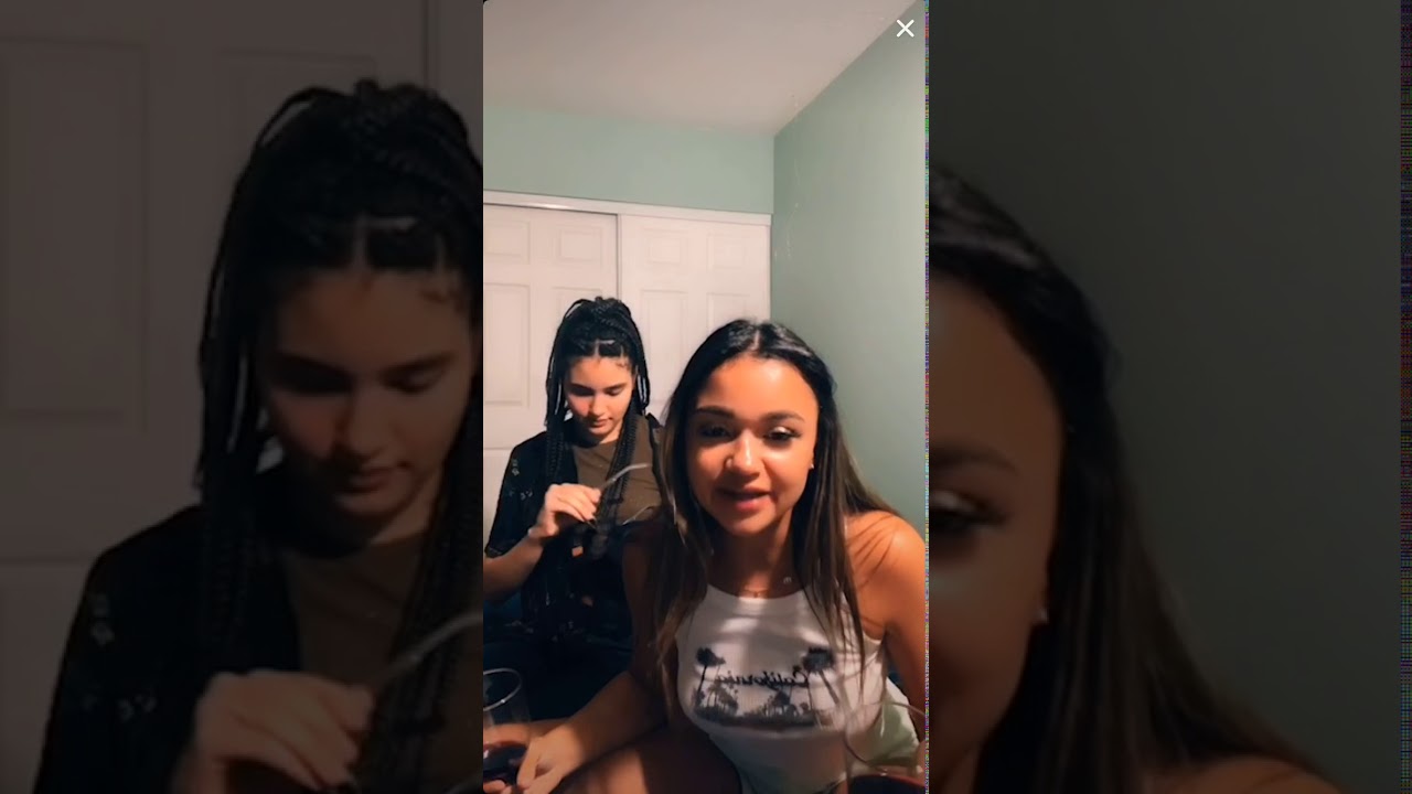 Madison Bailey and Babyteo on Tik Tok Live.