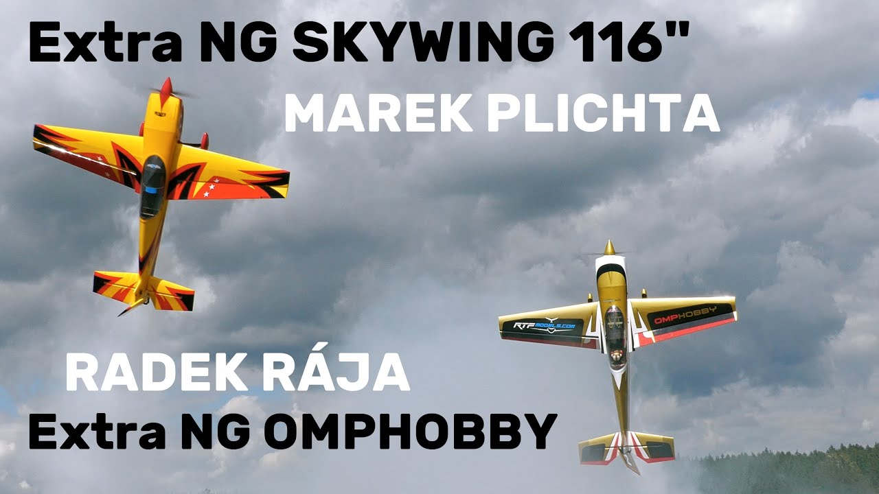 Extra NG SKYWING + OMPHOBBY | PLICHTA + RÁJA | RC aerobatics SHOW | 4K | Valašská Air Show 2025