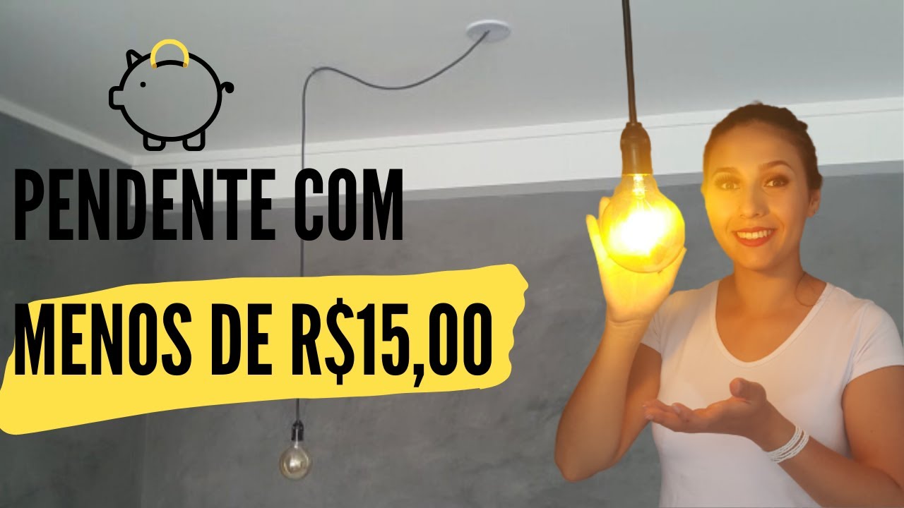 COMO FAZER UMA LUMINÁRIA PENDENTE