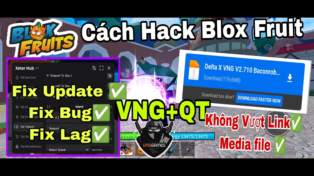 Hack Roblox Blox Fruit Delta X Fix Update Mới Nhất, Fix Lỗi,Fix Bug...