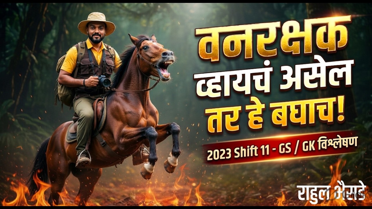 वनरक्षक भरती 2026 | आजचा पेपर विश्लेषण  Shift - 11 | GS/GK वनरक्षक पेपर विश्लेषण #vanrakshakbharti