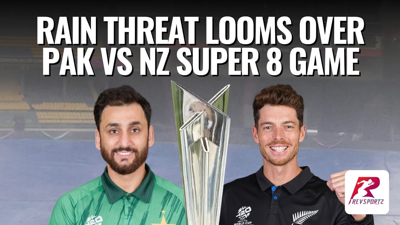 Rain threat looms over Pakistan vs New Zealand Super 8 game. #T20WC2026