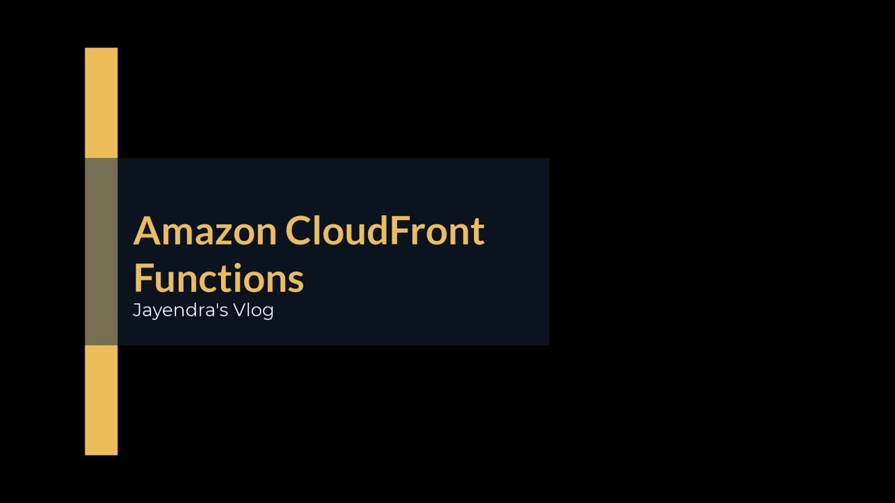 Amazon CloudFront Functions