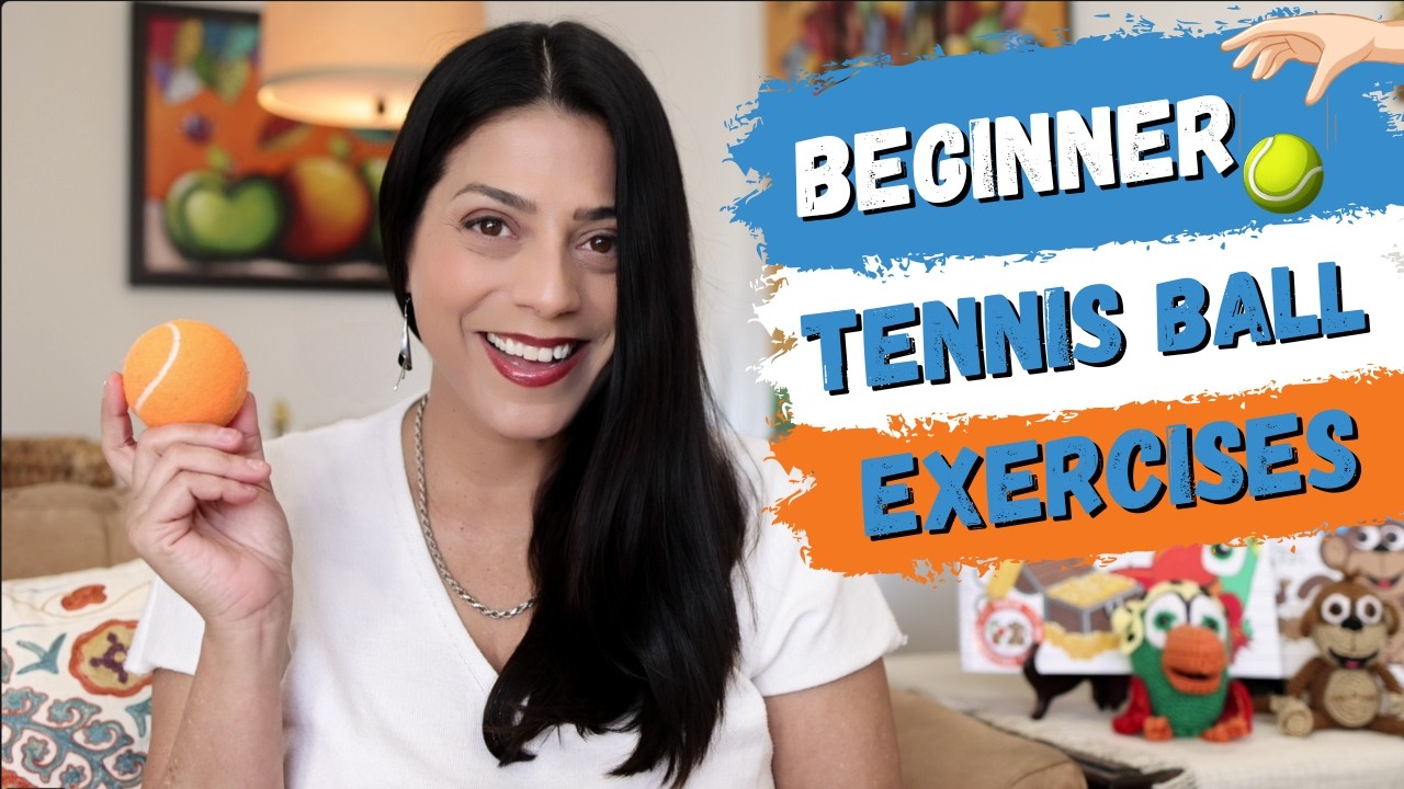BEGINNER TENNIS BALL EXERCISES | Occupational Therapy Tips for Fine Motor Skills & Hand Exercises