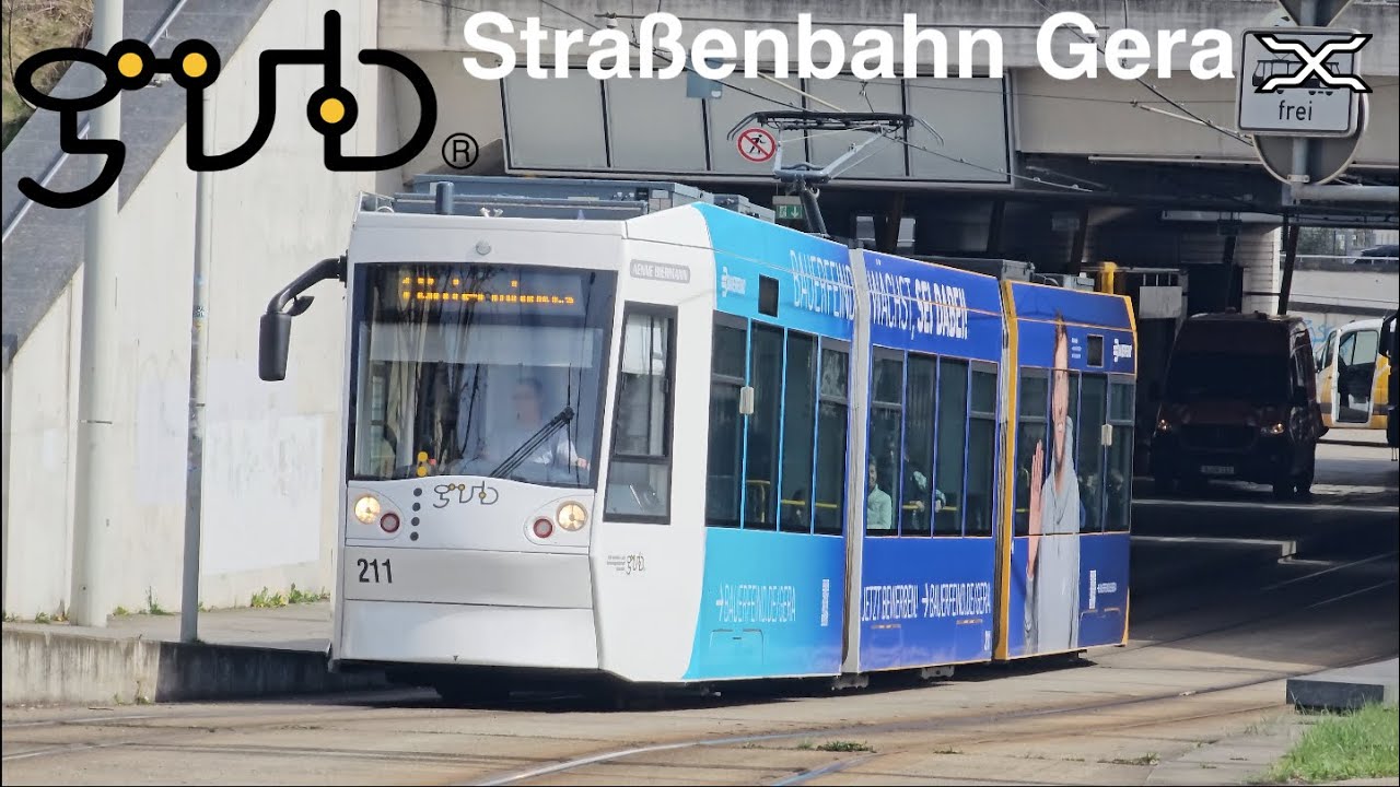 Straßenbahn Gera | Tram | GVB | Second oldest tram in Germany | Trams in Germany | 2024
