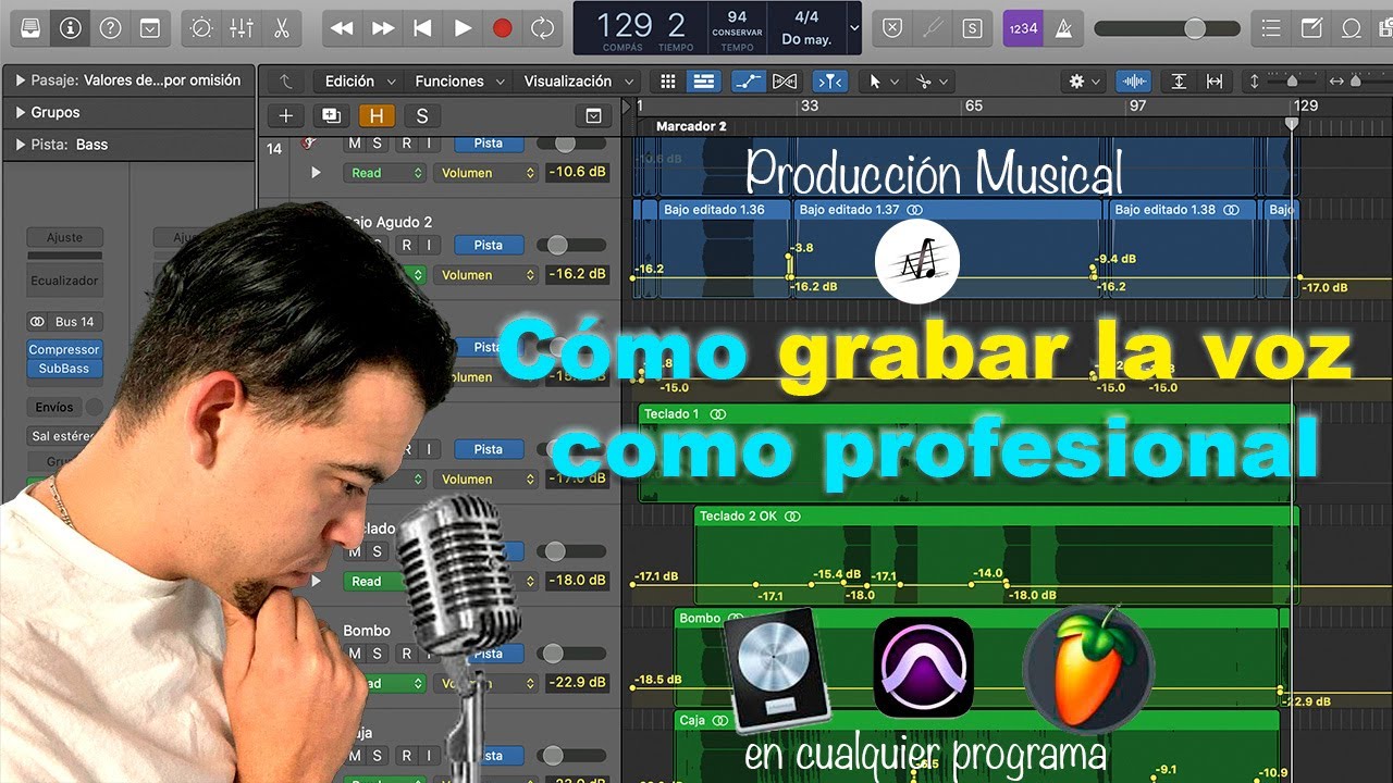 Aprende a Grabar la voz como profesional. Como grabar la voz en logic X. VitymusicPiano
