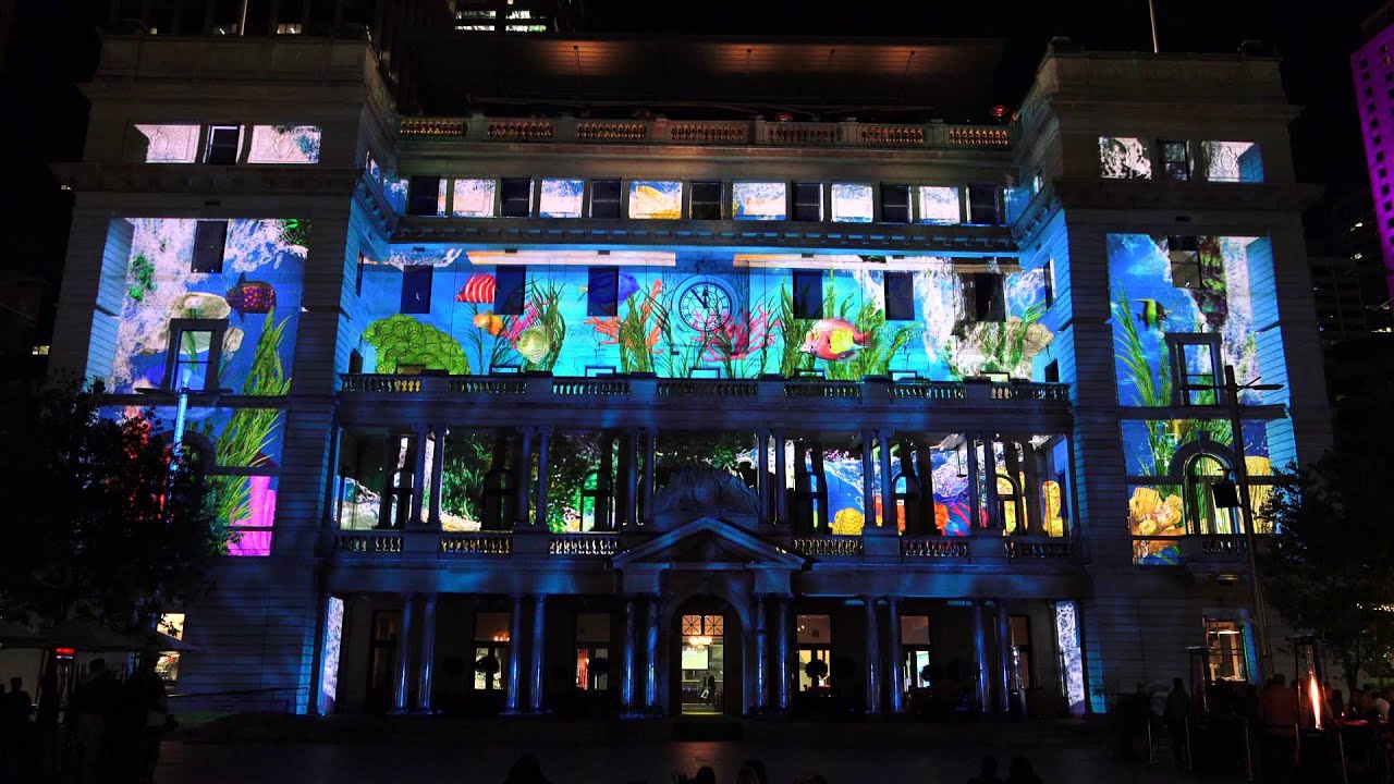 Sydney Vivid 2015 -  Customs House Display - 4K