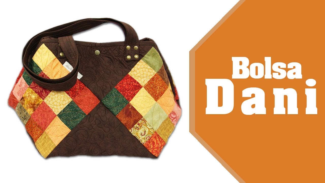 Como Fazer uma Bolsa de Patchwork - Bolsa Dani - Aula Completa
