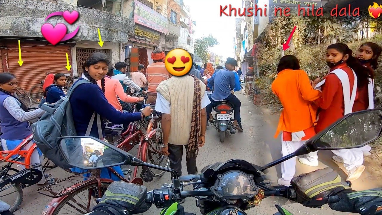 Took My Loud Superbike to the Village School|POWER OF Z900|Z900 Rider
