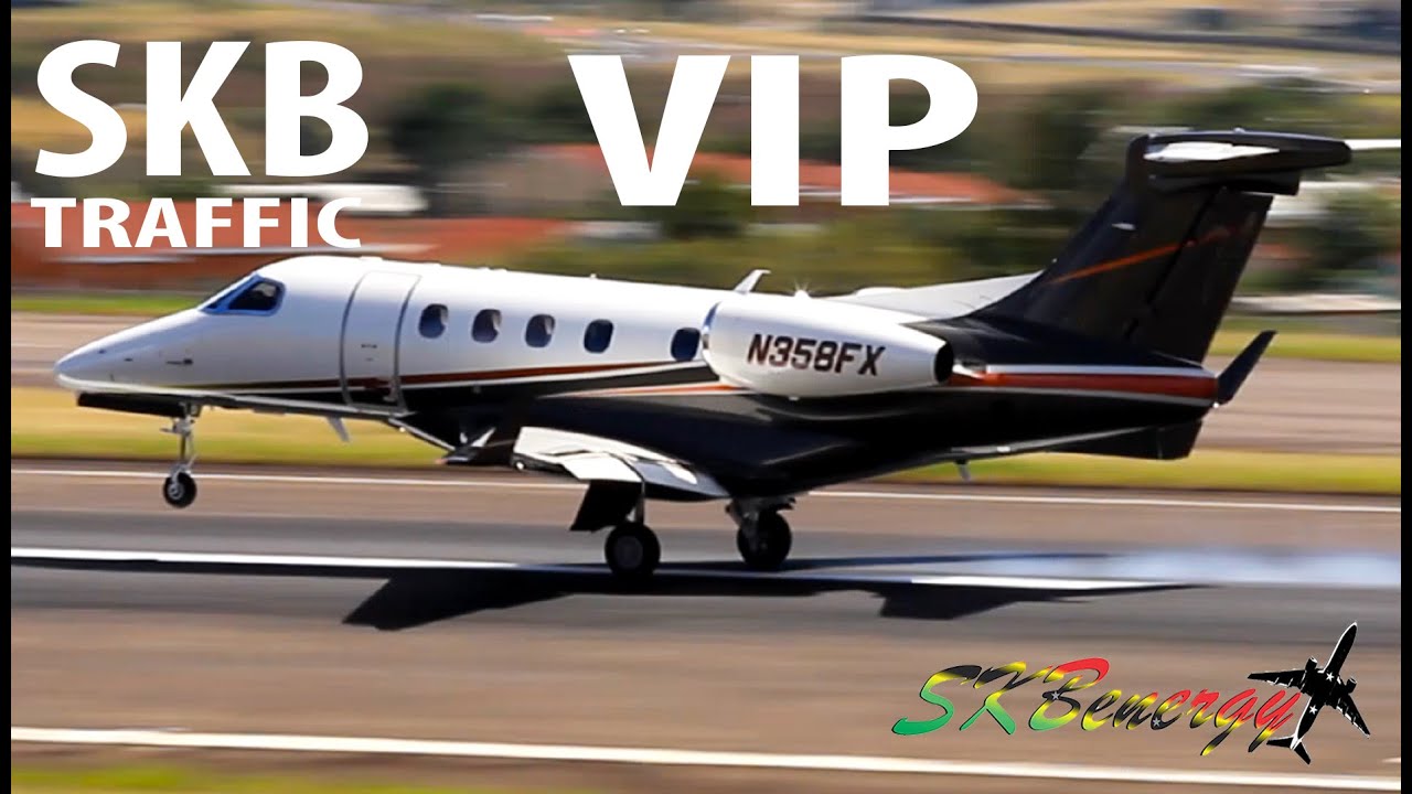 Small VIP arrivals !!! Phenom 300, Learjet 35A, Citation Mustang....@ St. Kitts R.L.B Int'l Airport