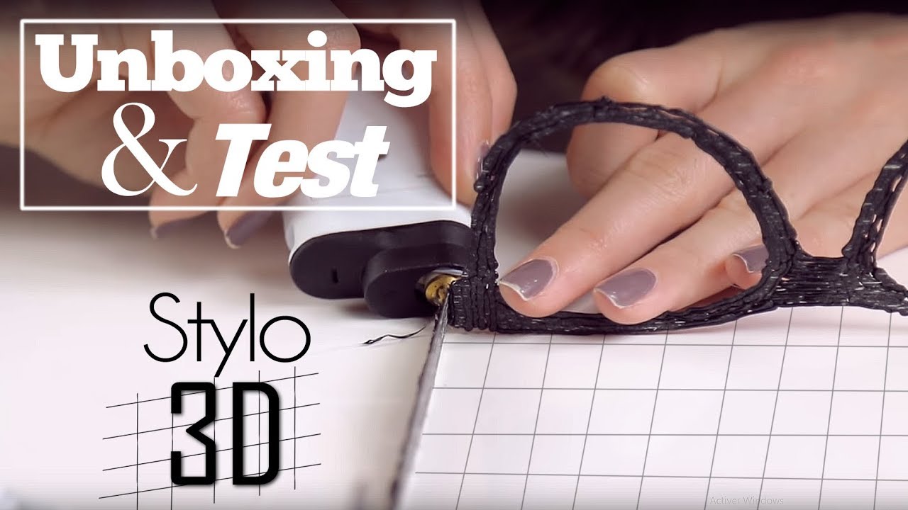 Je teste le stylo 3D !
