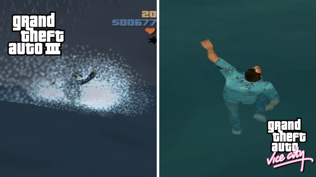 【GTAシリーズ】なぜクロードとトミーは泳げないのか? (もちろんそれは...)