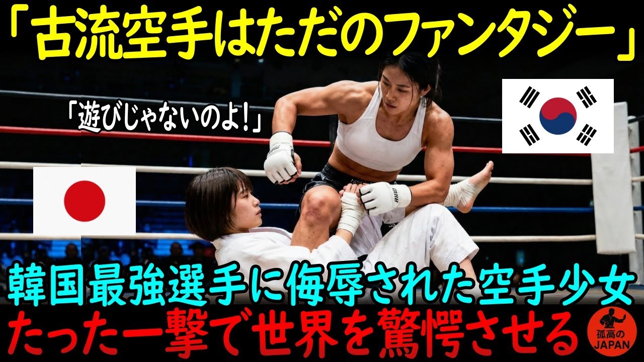 「古流空手は机上の空論！」韓国最強格闘家が挑発した日本の空手少女&hellip;&ldquo;たった一撃&rdquo;で世界を震撼させる！【海外の反応】