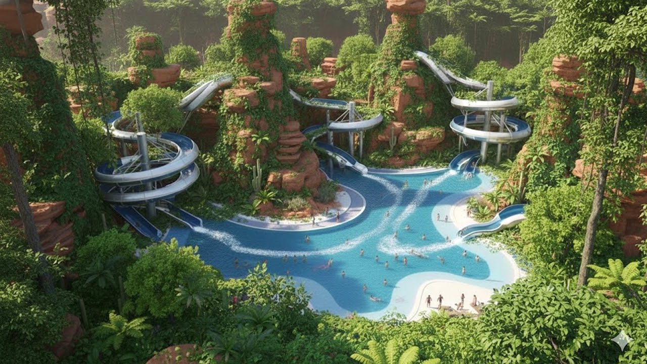 365 Days to Complete Construction of a Luxurious Water Park in the Heart of the Desert