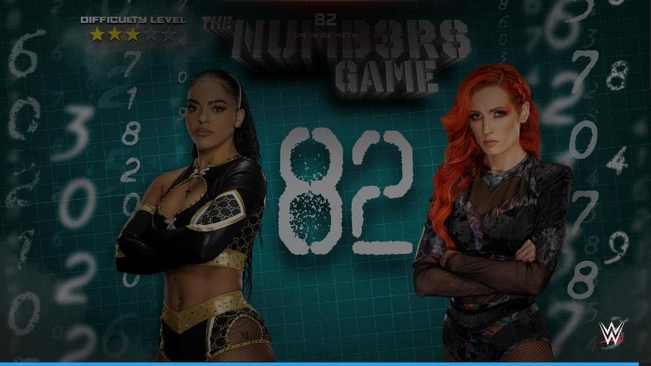 WWE 2K25 MyFaction: THE NUMBERS GAME 82 JADIA PARKER VS BECKY LYNCH