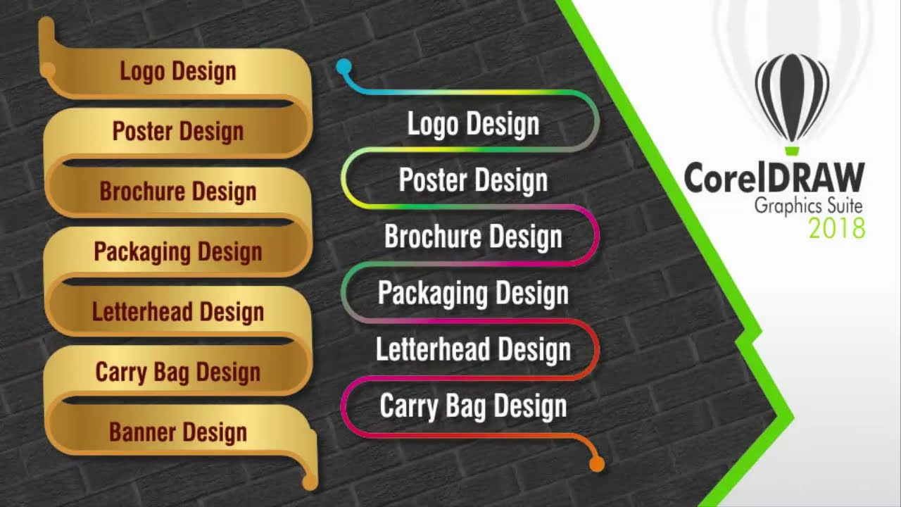 #376 | How to Make Ribbon Design | Infographic Design | Basic CorelDraw in Hindi