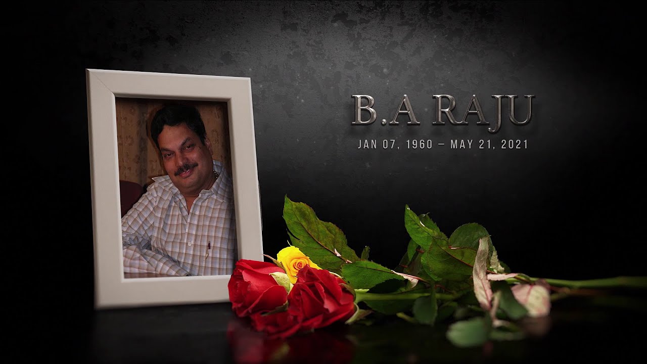 AV Video of Shri BA Raju Garu played on his  1st Remembrance Meet || RRR Entertainments