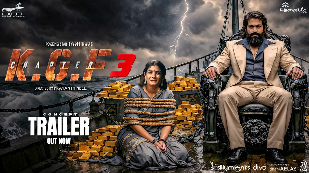 KGF Chapter 3 : Concept Trailer | Rocking Star Yash | Raveena T | NTR | Sanjay D | Prashanth Neel