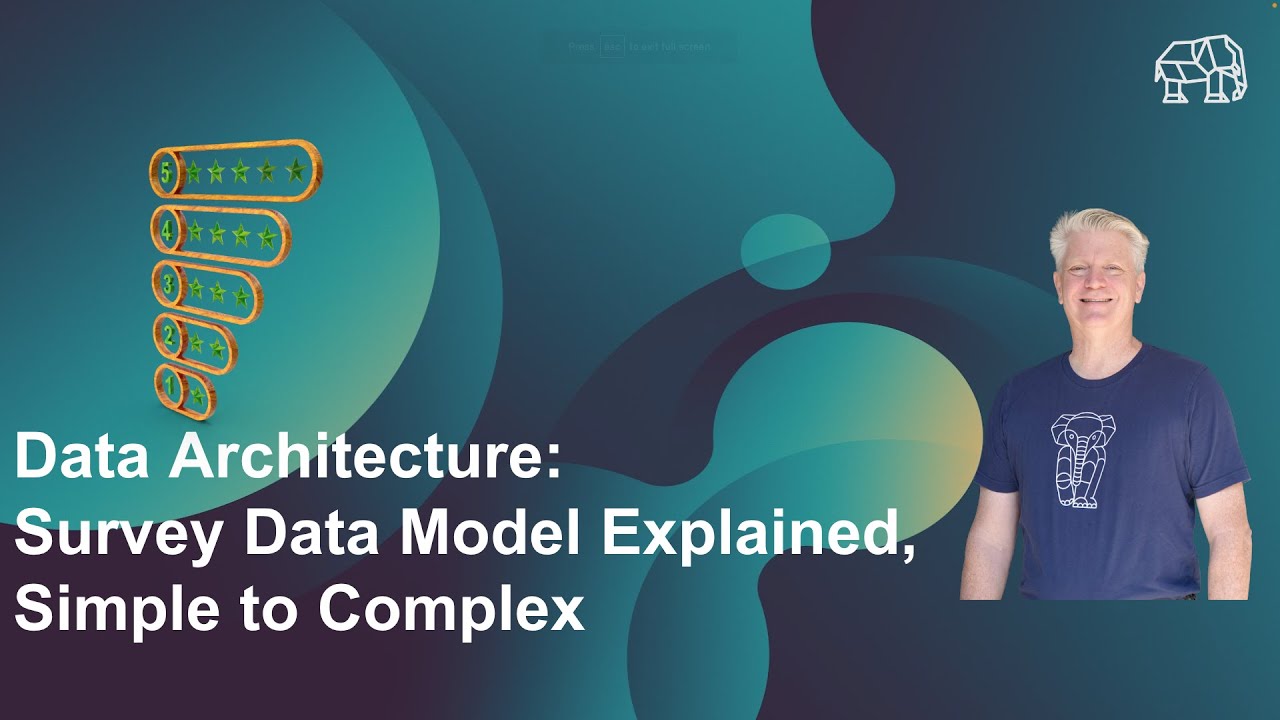 Data Architecture:  Survey Data Model Explained, Simple to Complex