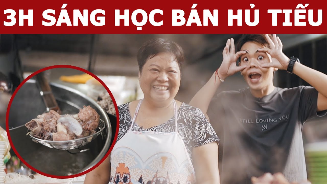 3h sáng học nghề bán Hủ Tiếu Nam Vang | Oops Banana Vlog 169