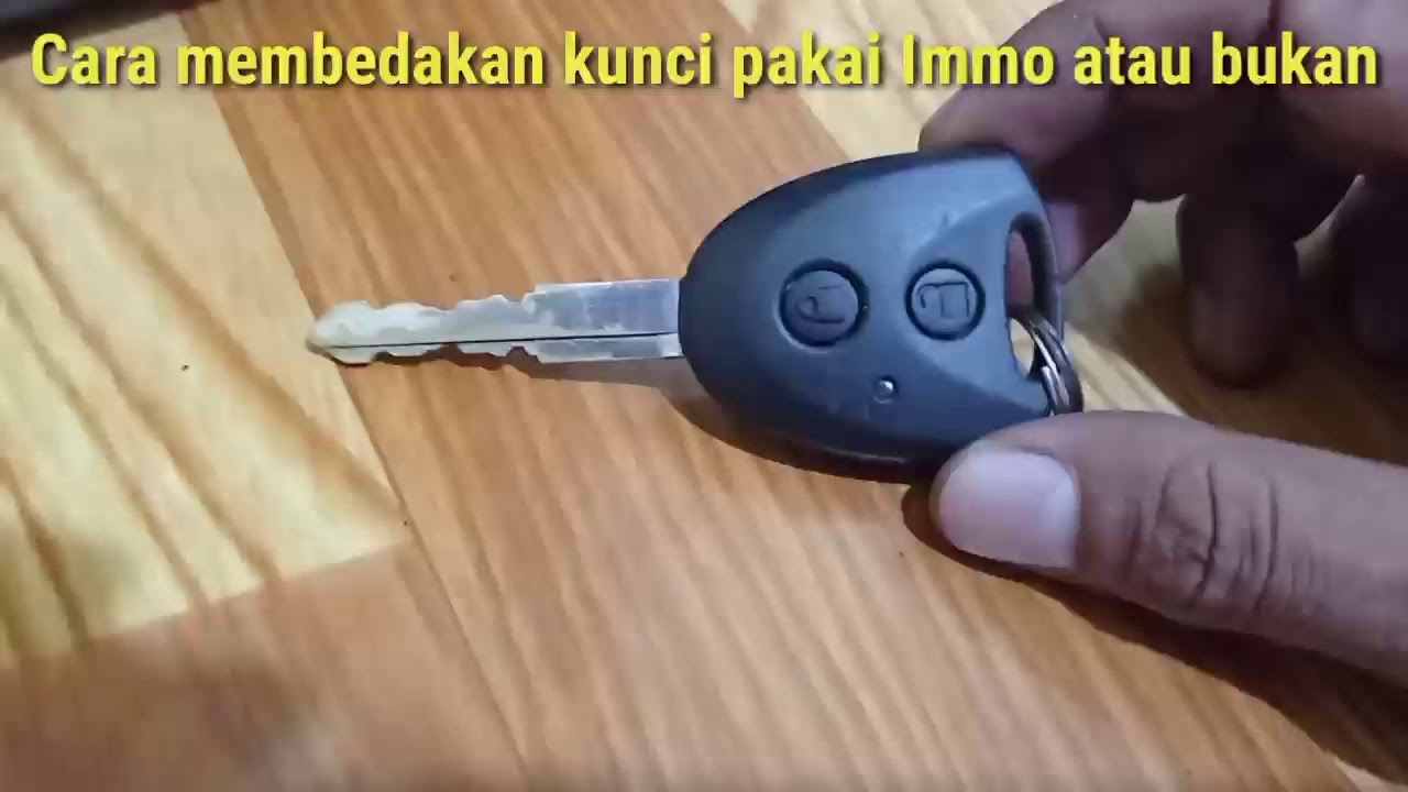 Immobilizer key, How to distinguish whether the ignition key uses an immobilizer or not