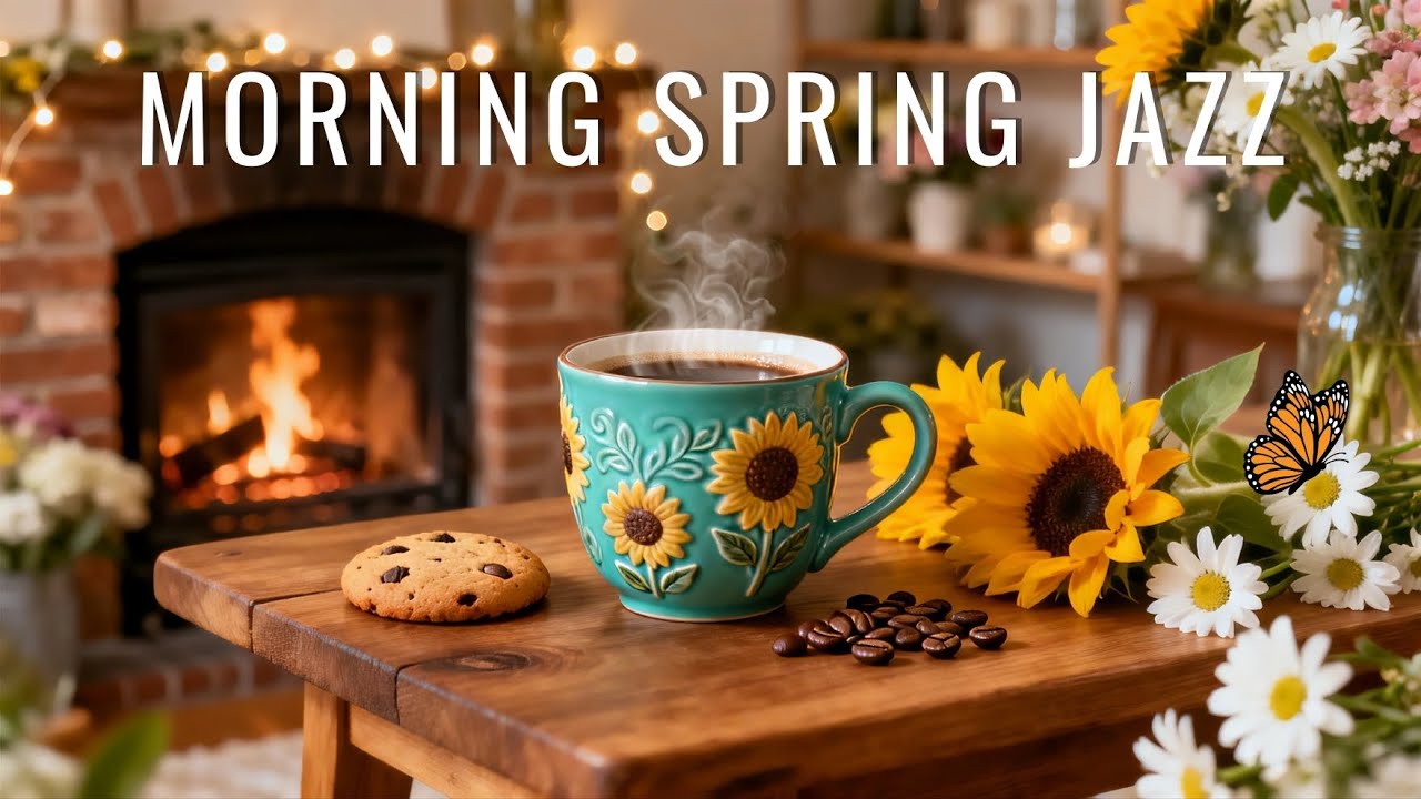 February Jazz 🌸 Positive Bossa Nova | Spring Morning Cafe Music for Study & Focus