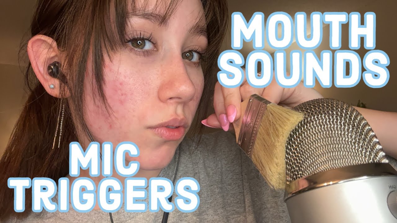 ASMR | Gentle + Slow Mouth Sounds & Mic Triggers