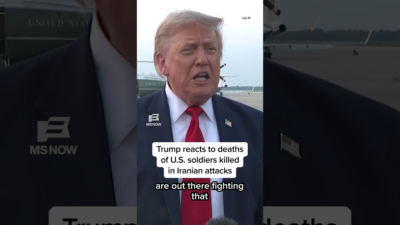 Trump reacts to deaths of U.S. soldiers killed in Iranian attacks
