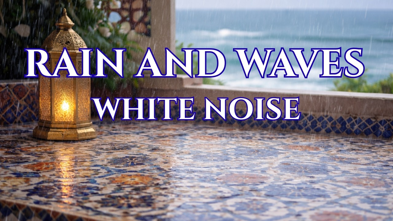 Waves and Rainfall | Peaceful Sounds for Better Sleep and Concentration