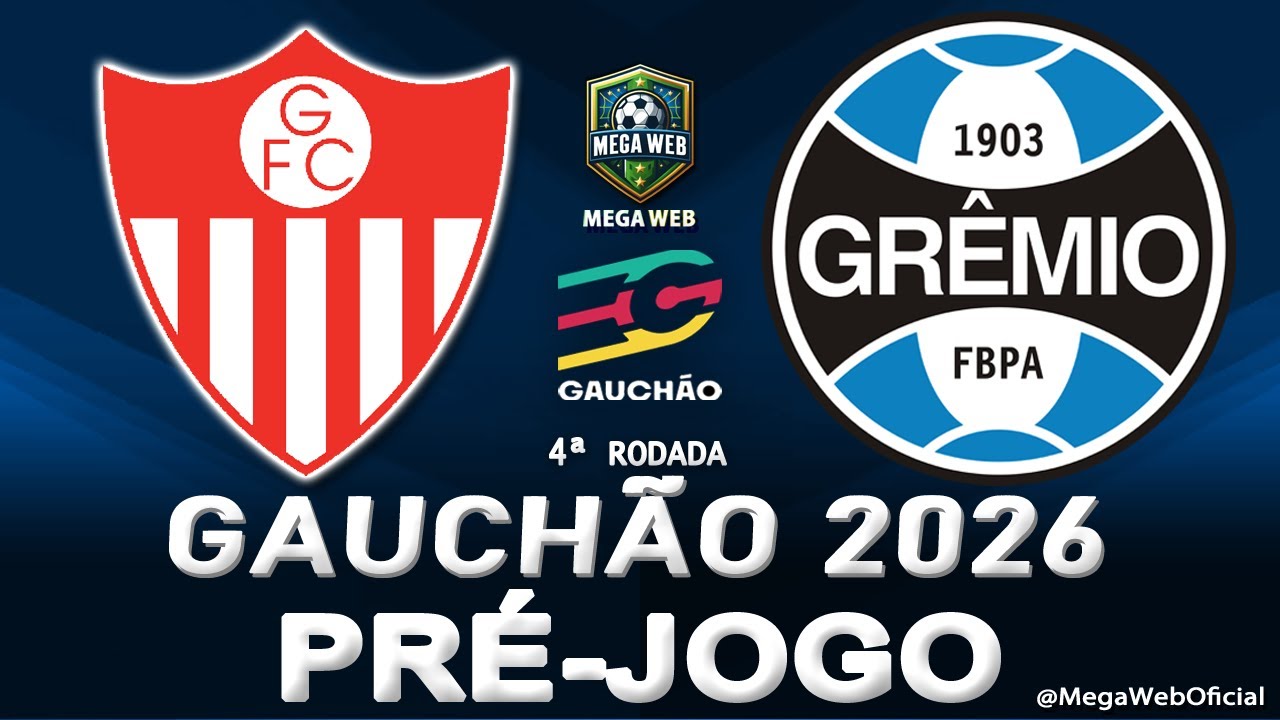 GUARANY DE BAGÉ x GRÊMIO - AO VIVO (GAUCHÃO 2026 -- 4ª Rodada) - Narração