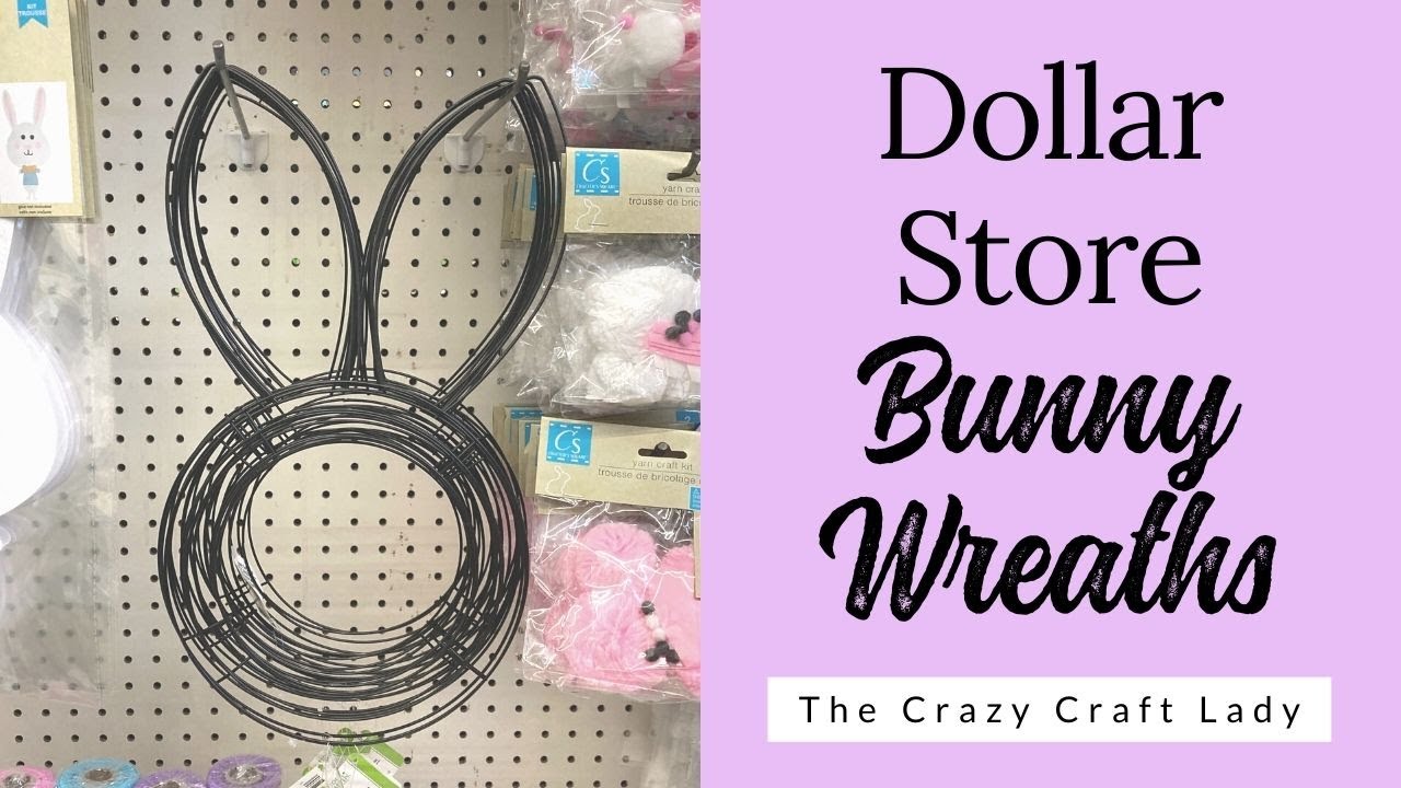 Crafts with Dollar Tree Bunny Wreath Forms