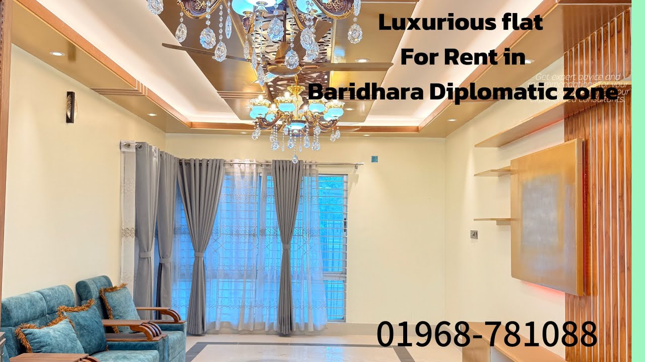 2500 sft Luxurious Fully Furnished Apartment For Rent in Baridhara Diplomatic Zone , #4bedrooms ,
