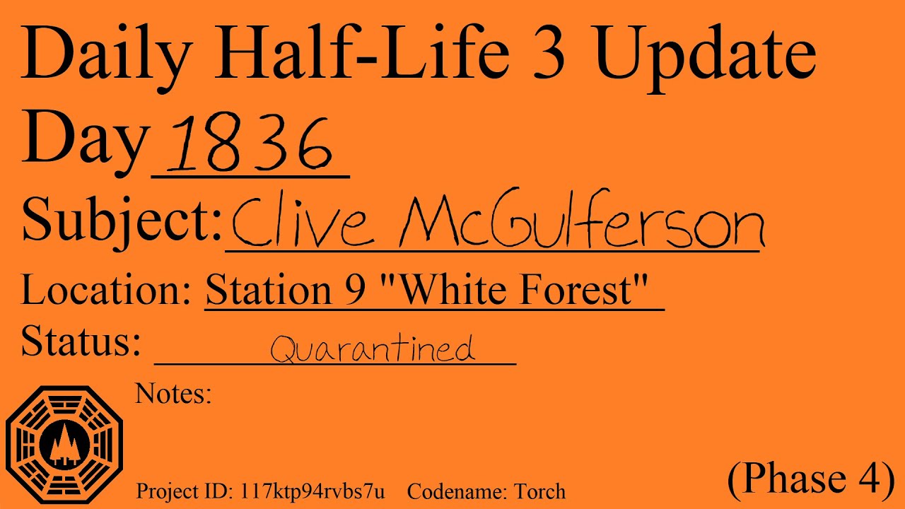 Daily Half-Life 3 Update: Day 1836