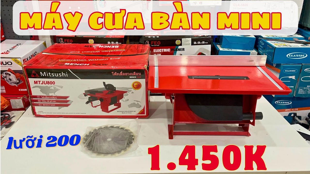 Máy Cưa Bàn Mini | Có cắt nghiêng 45 độ