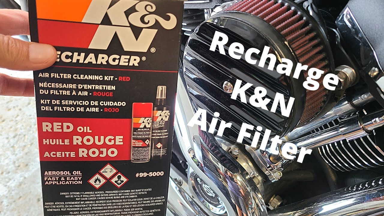 Cleaning K&N Air Filter on Harley Davidson