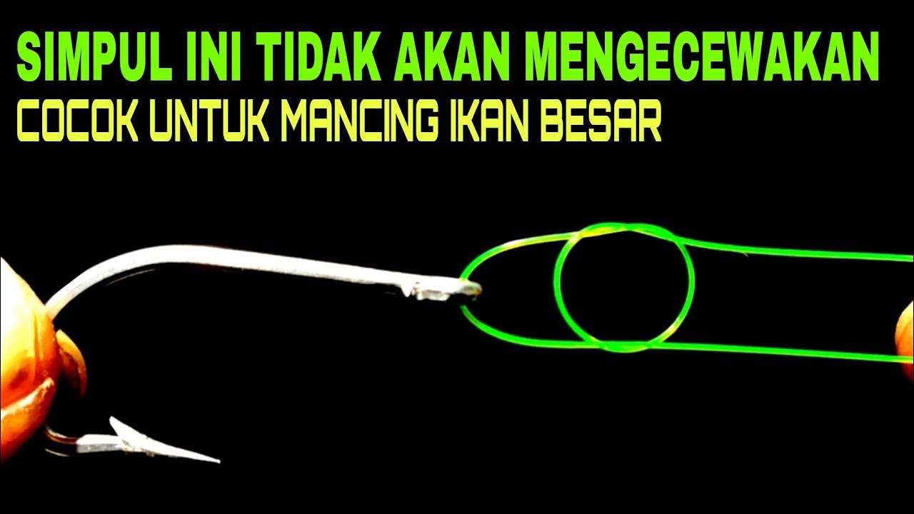Cara mengikat kail pancing | paling kuat