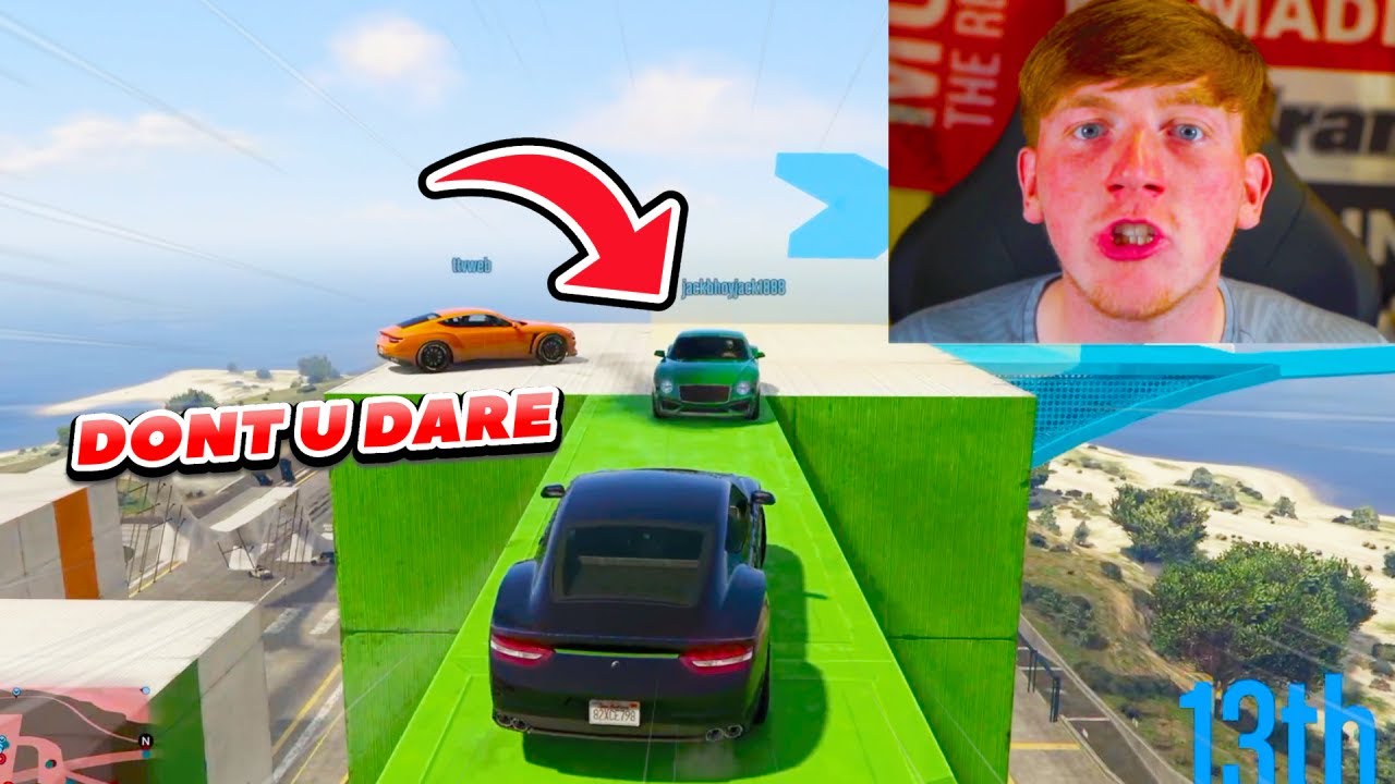 Лучшие моменты трансляции каждой гонки GTA Angry Ginge (Эпизод 36)