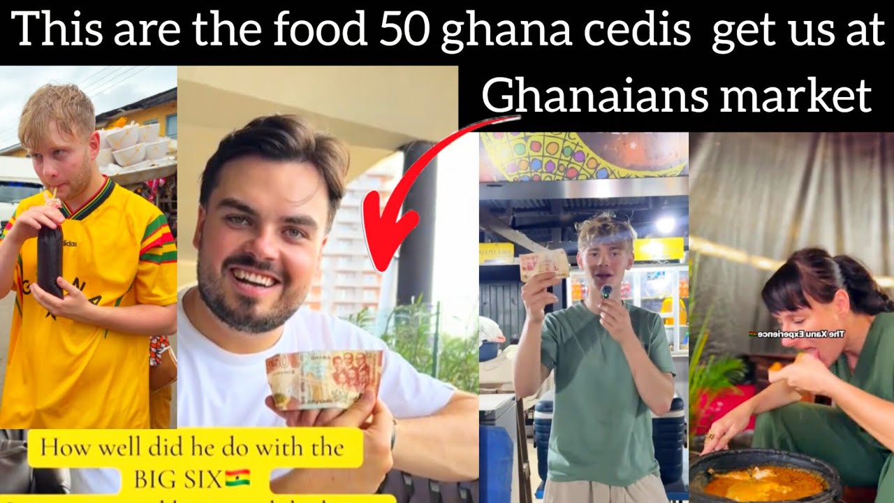 UK citizens first time in Ghana so curious to see how much GHC50 can get them at Ghana  market
