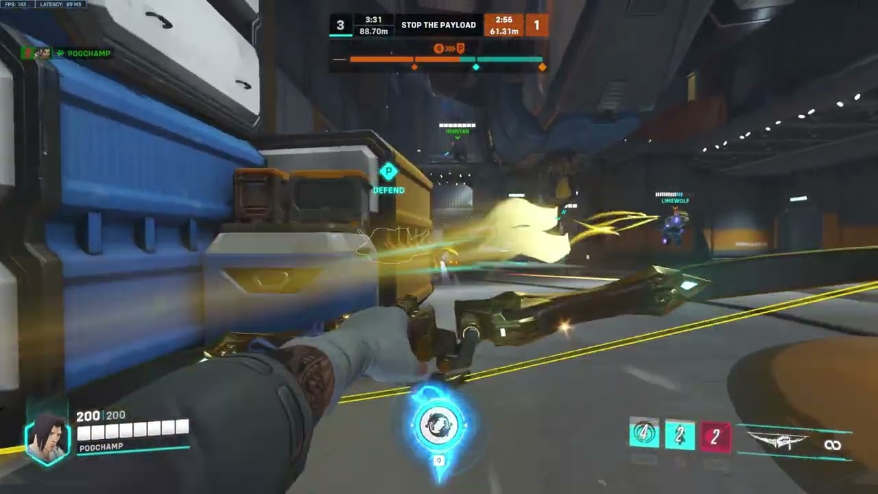 HANZO MOMENT #overwatch2 #overwatch #overwatchclips #overwatchmoments #tracer