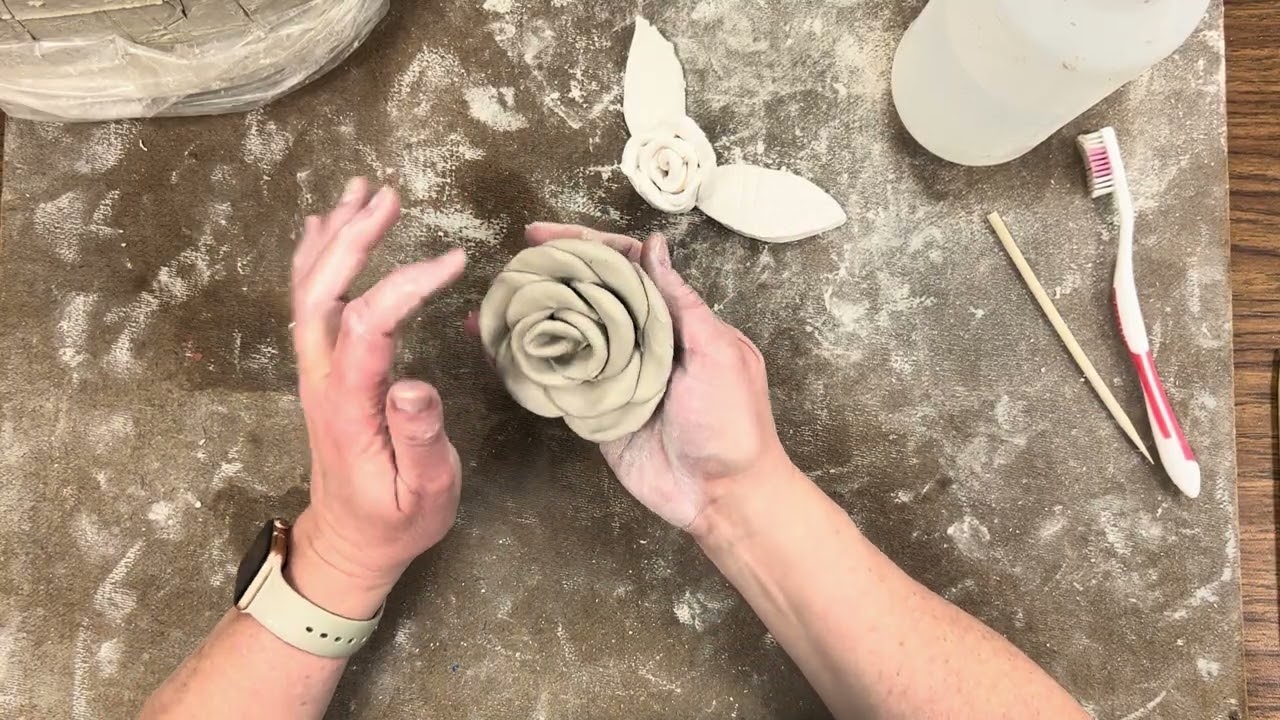 How to make a clay rose