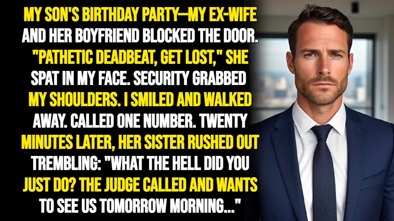 My Ex-Wife Blocked Me From My Son's Birthday—Then One Phone Call Made a Judge Demand to See Them...